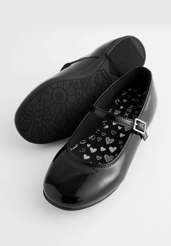 Балетки мэри джейн с ремешком на щиколотке Next, Black Patent — фото 4