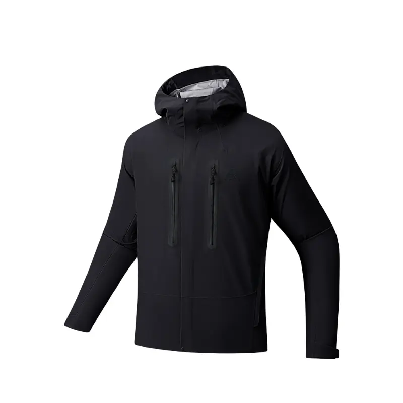 

ANTA Мужская ветровка с защитой от ультрафиолета дышащая непромокаемая, Basic Black