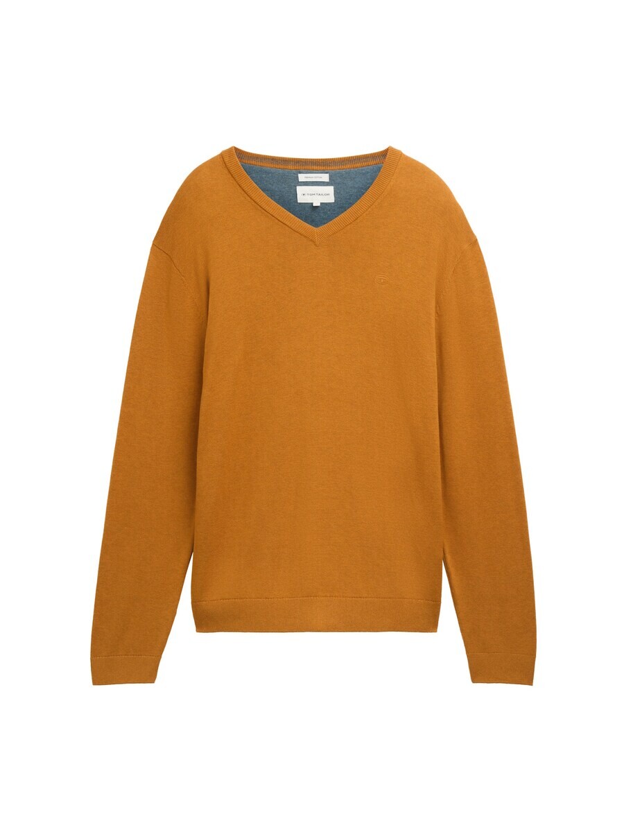 

Свитер с v-образным вырезом TOM TAILOR Sweater, оранжевый