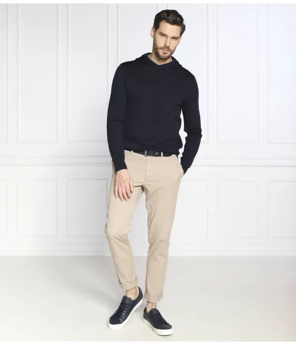Шерстяной свитер regular fit Emporio Armani, темно-синий — фото 2