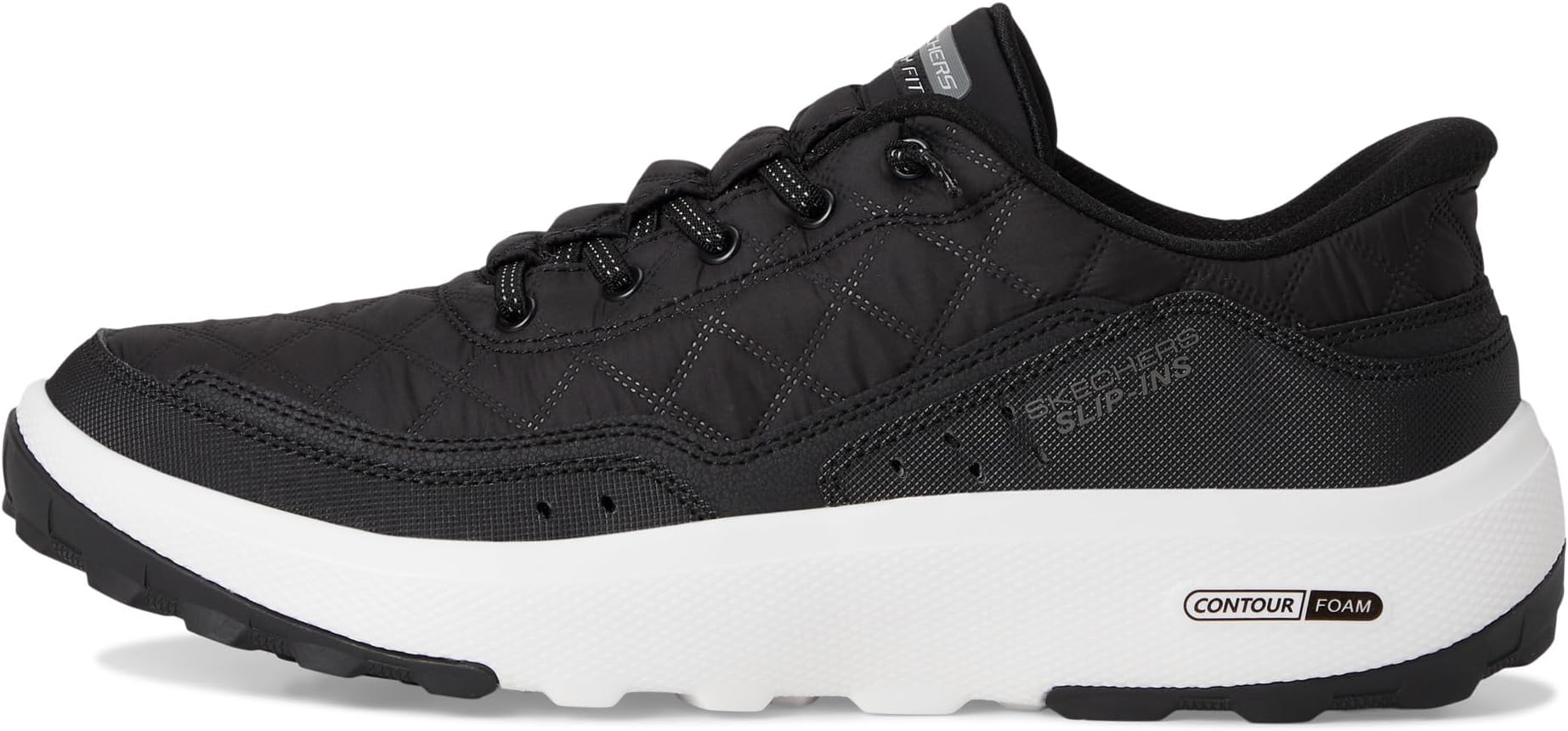 Кроссовки SKECHERS Urban Explore Cozy Fit Hands Free Slip-in, черный/белый — фото 4