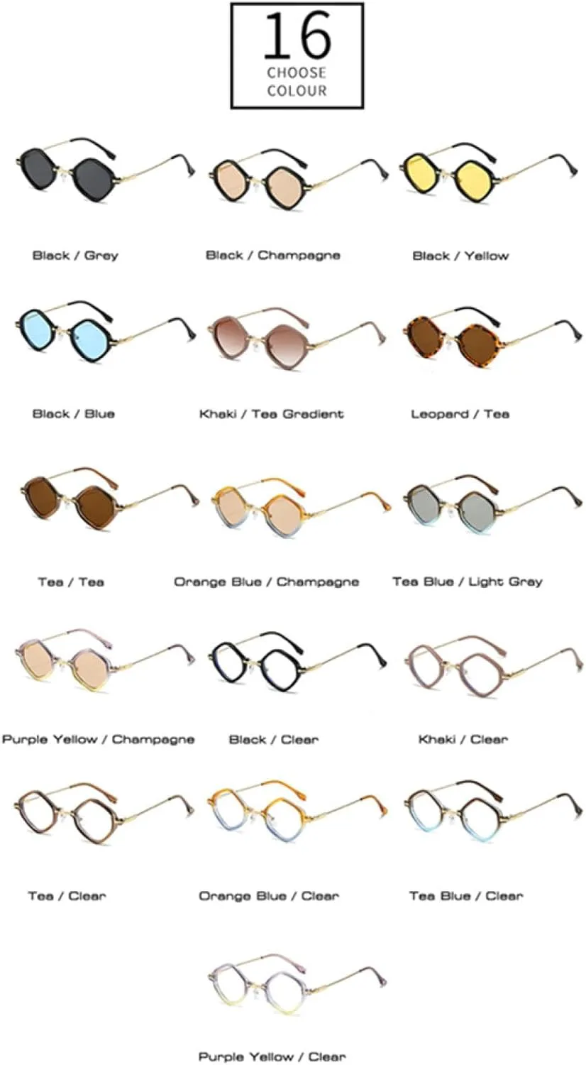 

Ретро женские солнцезащитные очки, модные, с прозрачными градиентными линзами, защита от УФ-излучения UV400, мужские в стиле панк TOIPASTN, Orange Champagne