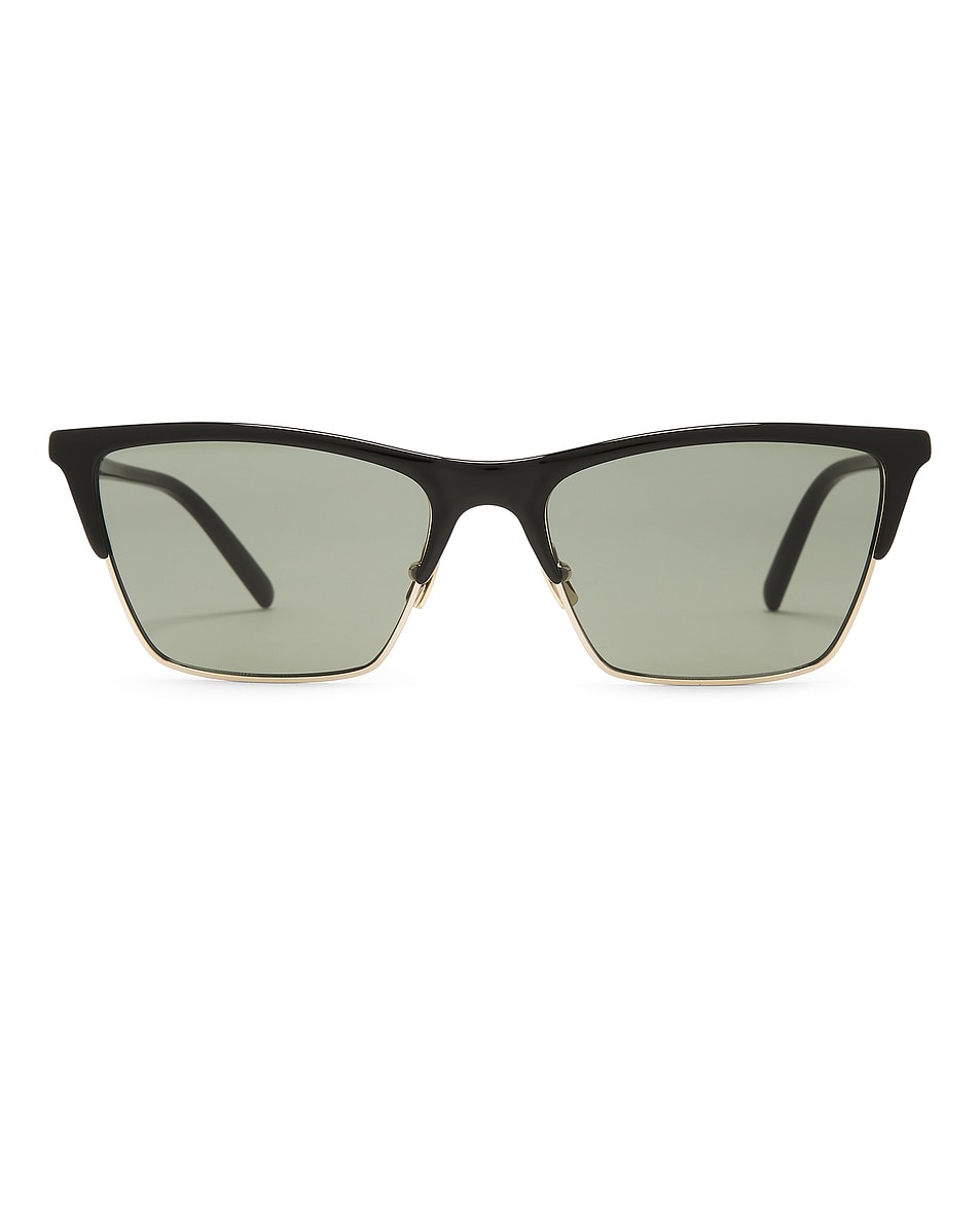 

Винтажные очки Clubmaster Saint Laurent, Black & Green