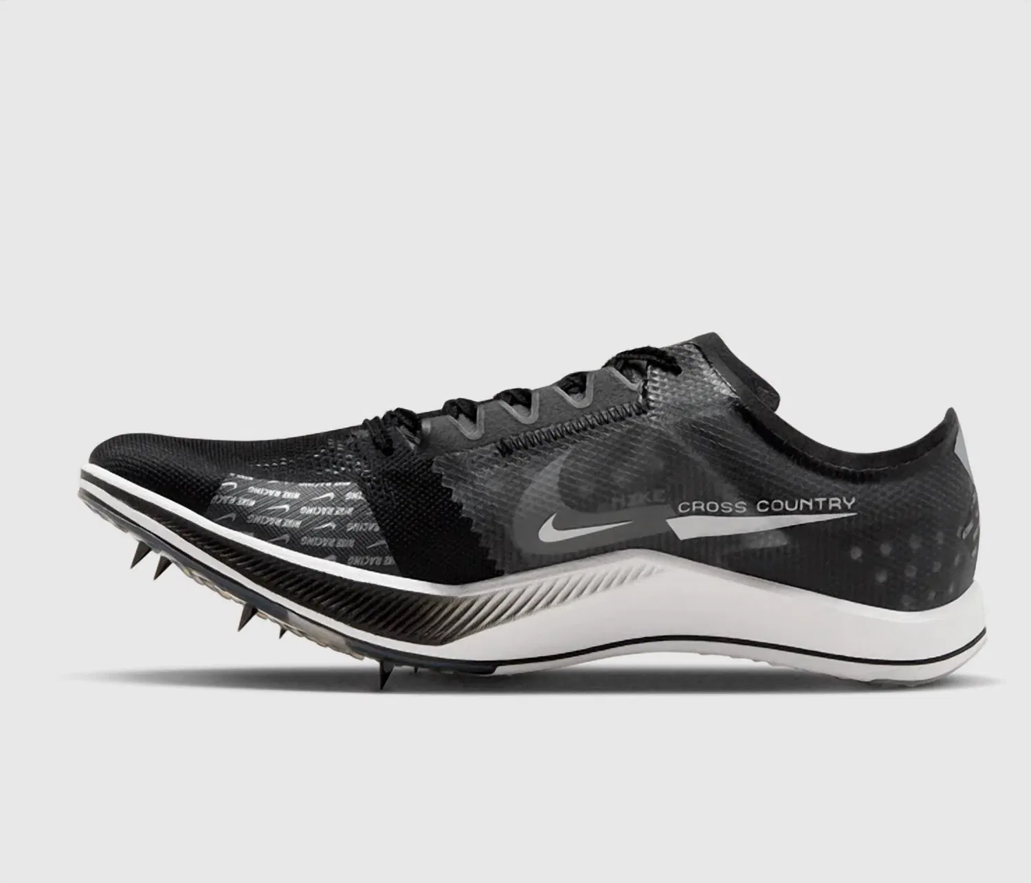 Nike Мужские кроссовки Dragonfly Xc в черно-серебристо-темно-сером цвете — фото 2