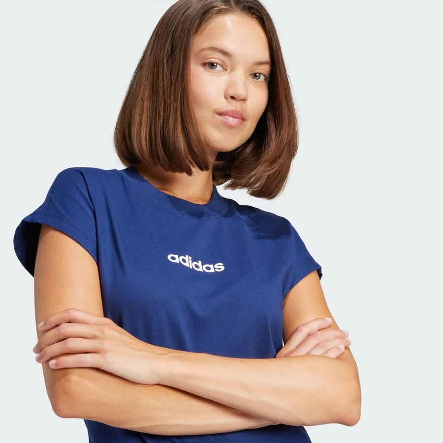 ADIDAS Футболка Essentials Linear из хлопка — фото 4