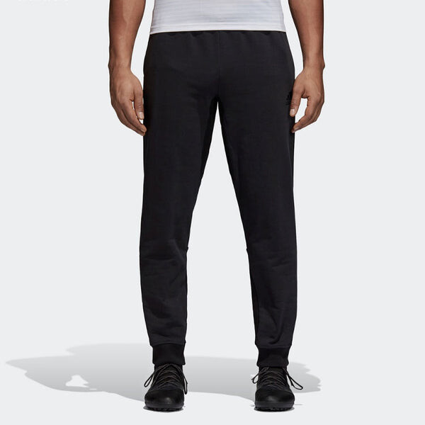 Спортивные штаны Men's adidas Solid Color Knit Soccer/Football Sports Pants/Trousers/Joggers Black, черный — фото 2