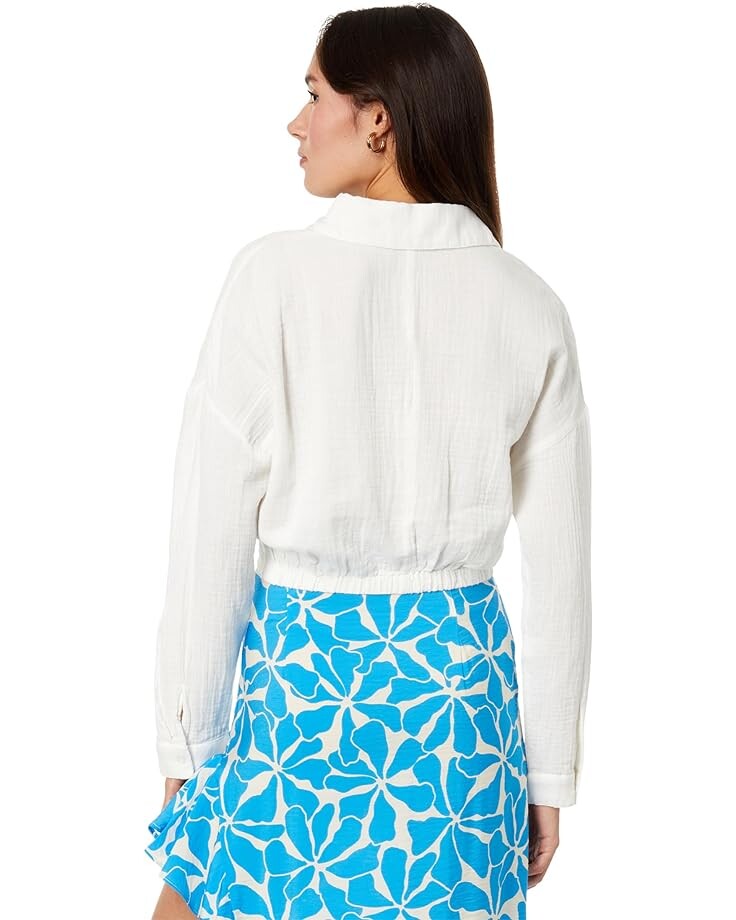 

Рубашка MANGO Bambu Shirt, белый
