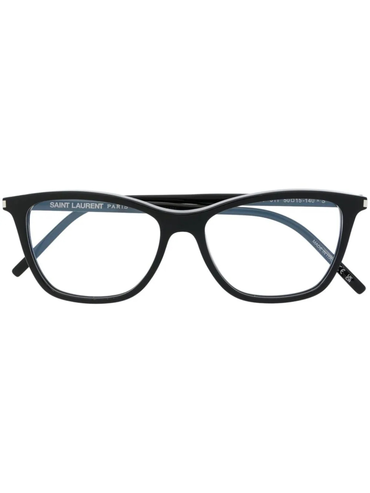 

Очки трапециевидной формы Saint Laurent Eyewear, черный