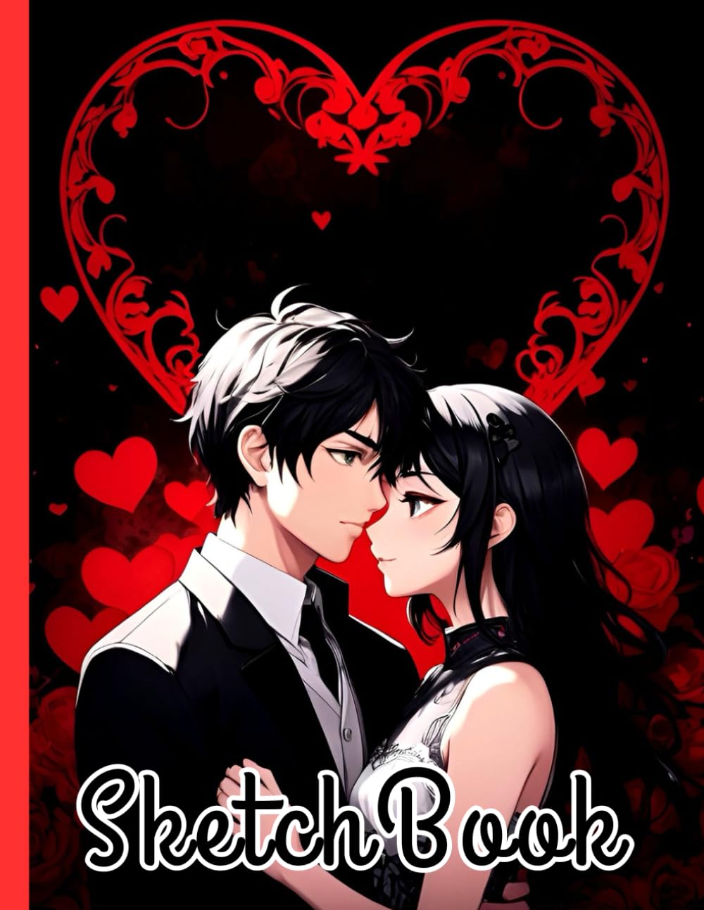

Love Anime Couple Sketchbook: Love Anime Couple Sketchbook Cover, 100 Pages, 8.5 x 11 Page Size, 100 Blank Pages, Lovely Couple Sketchbook (Independently published)