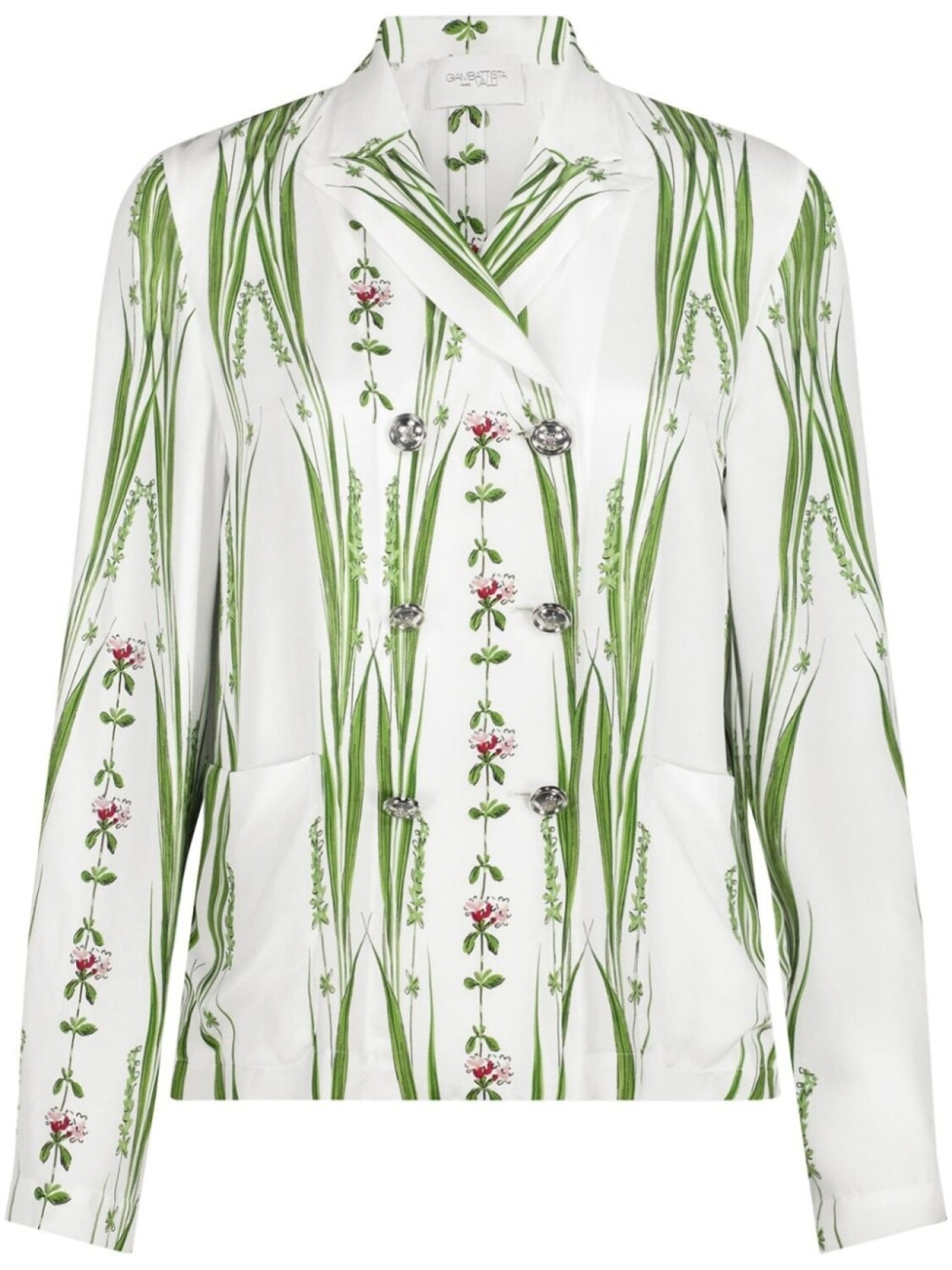 

Giambattista Valli твиловая блузка Jardin du Cap с цветочным принтом, белый