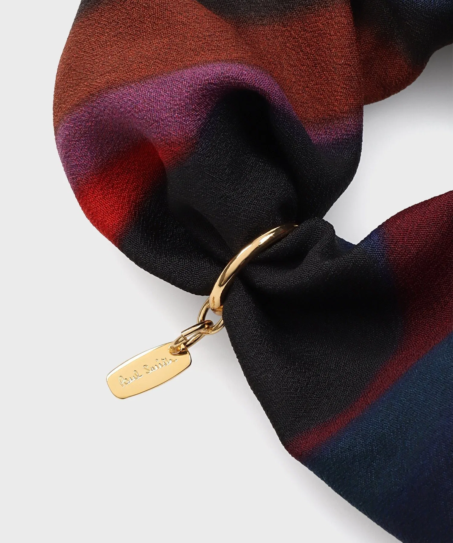 Шелковый шарф-резинка для волос Paul Smith New Swirl мультиколор — фото 2