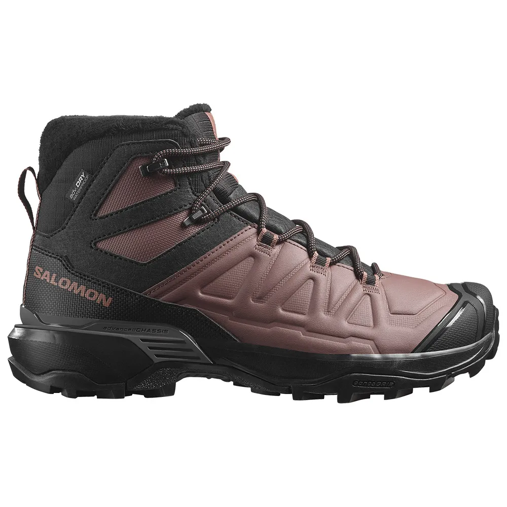 Походные ботинки женские Salomon X Ultra Snowpilot с водонепроницаемой мембраной, коричневый