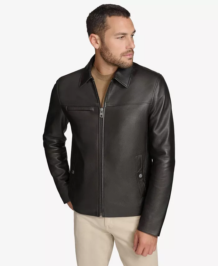 

Мужская кожаная куртка Gosford Andrew Marc Black Label, коричневый