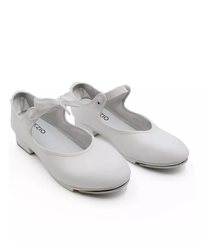 

Танцевальные туфли с застежкой-липучкой для девочек Toddler и Little Girls Shuffle Capezio, белый