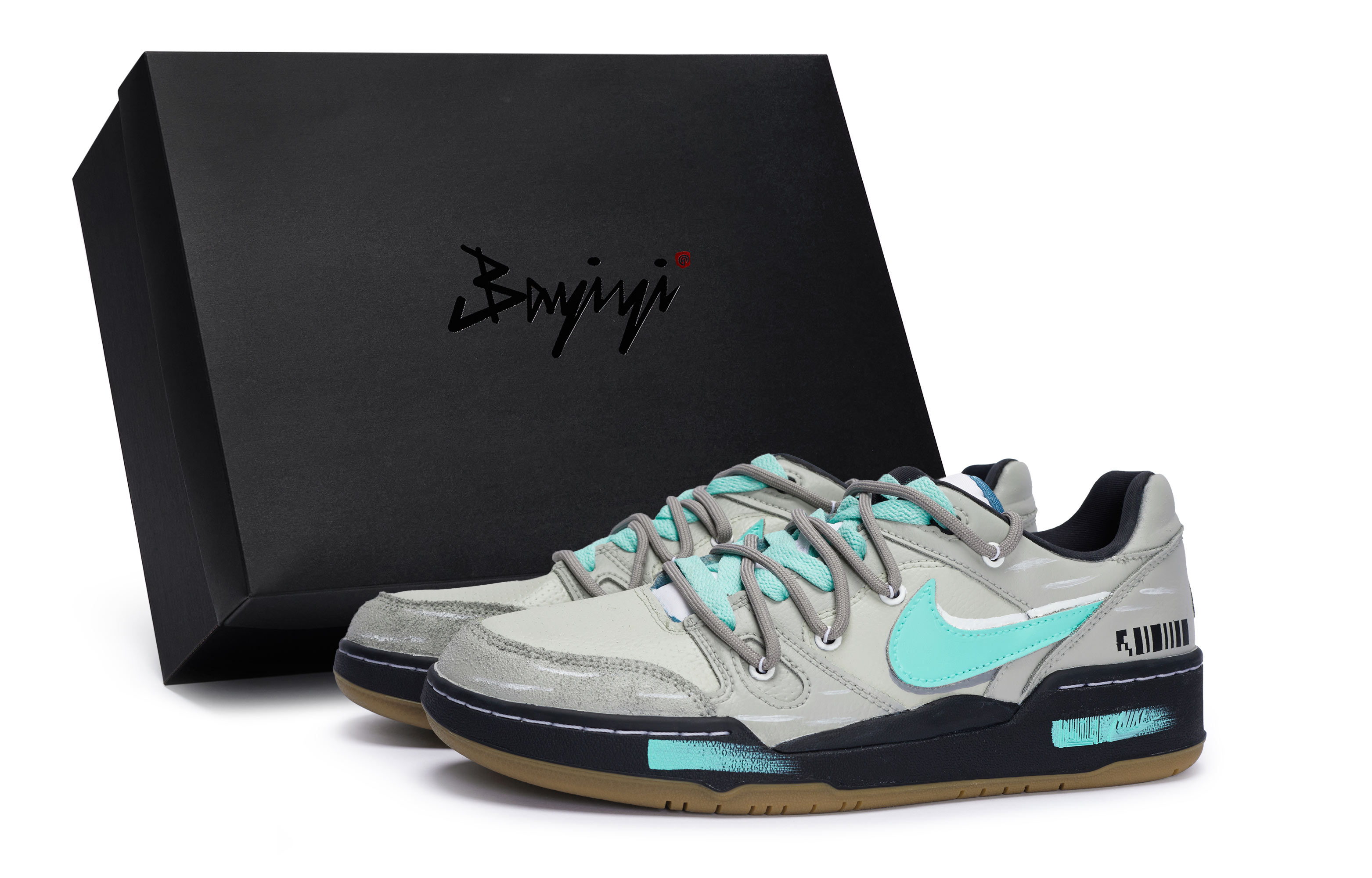 

Кроссовки для скейтбординга Full Force, мужские, низкие, Tiffany Nike, Black Tiffany