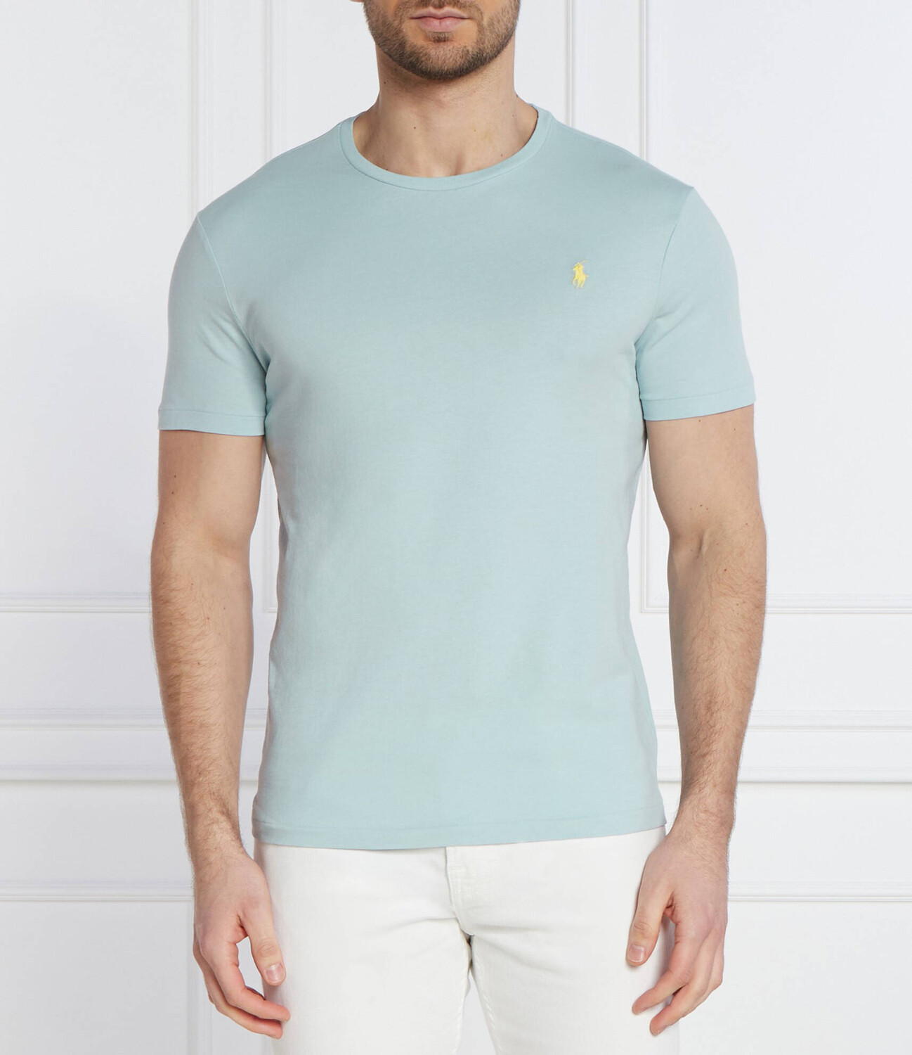 

Футболка POLO RALPH LAUREN Slim Fit, небесно-голубой