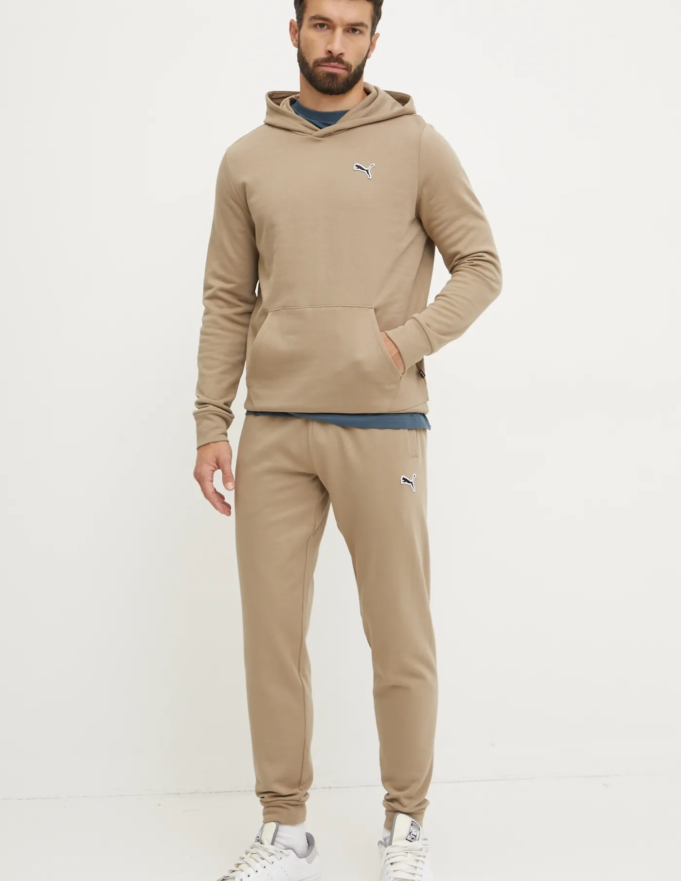 

Хлопковая толстовка BETTER ESSENTIALS Puma, бежевый