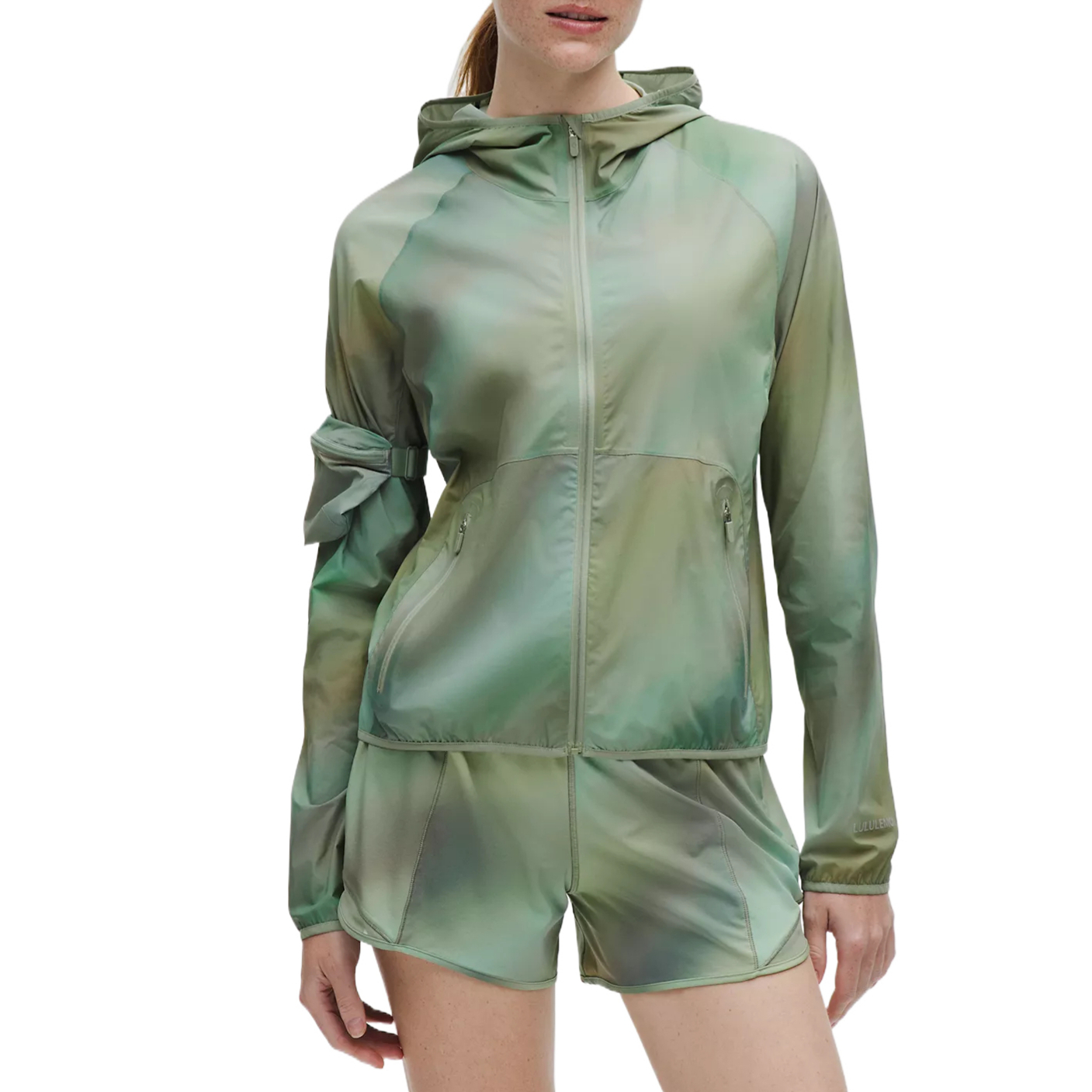 

Lululemon Складная женская куртка для трейлраннинга, Color Flow Green Mixed Color/CDGM