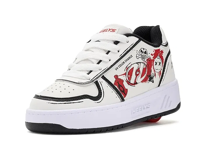 Кроссовки с колесами Kama-CC Heelys, White/Black/Red — фото 2