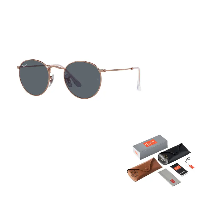

RayBan Металлические овальные солнцезащитные очки унисекс, Rose Gold