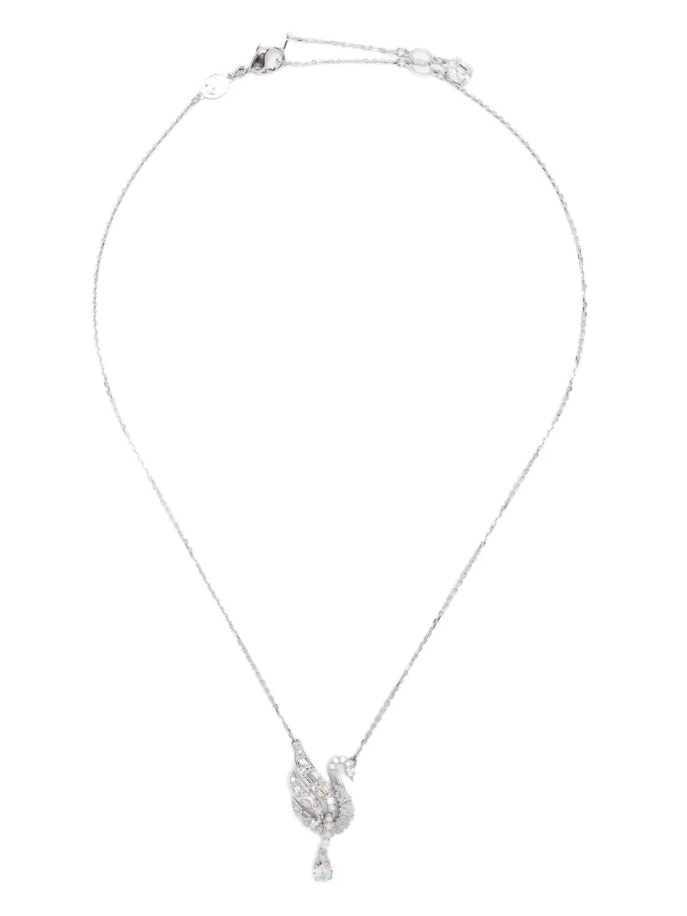 

Колье с подвеской Swarovski, серебряный
