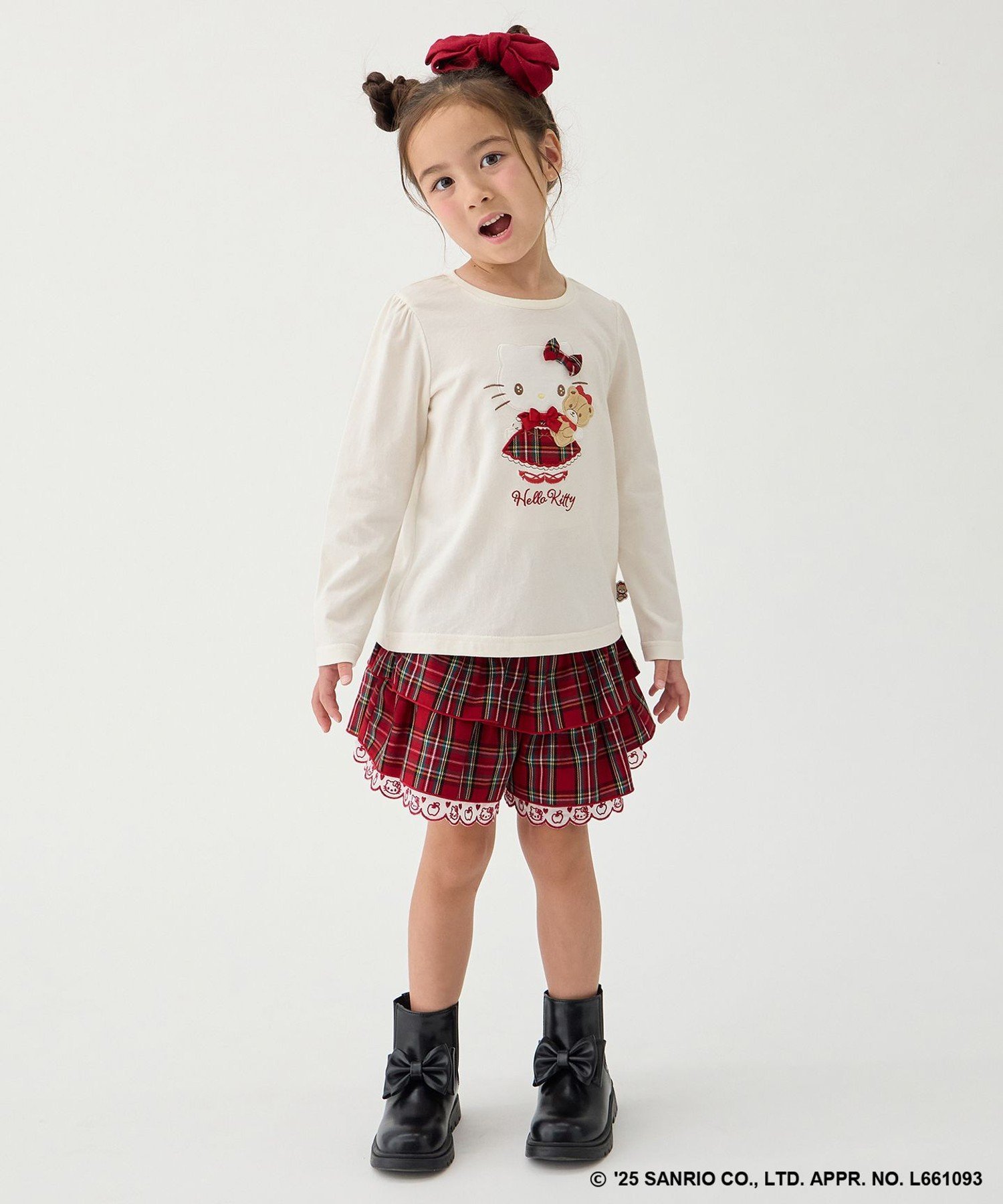 Футболка с длинными рукавами и аппликацией ANY KIDS, Off-white [001]