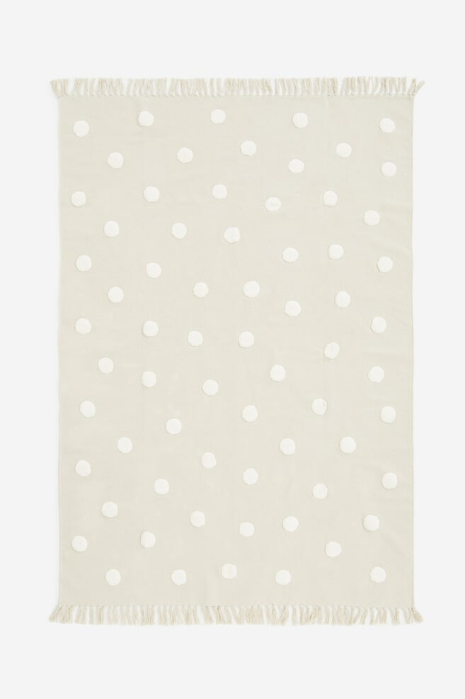 

Хлопковый ковер с тафтинговыми точками H&M, 140x200 см, бежевый