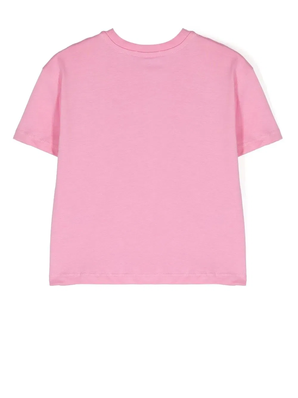 Хлопковая футболка с логотипом Msgm Kids, розовый — фото 2
