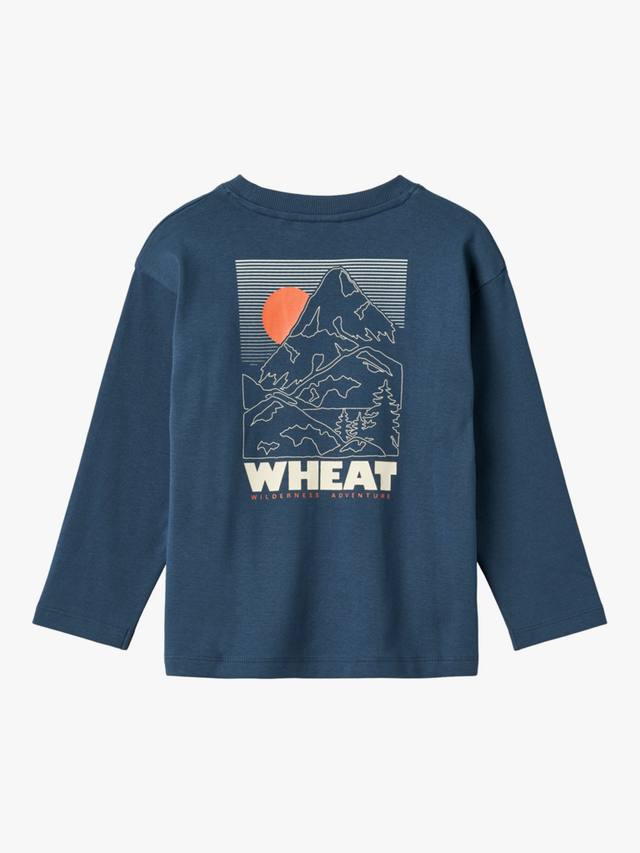Детская футболка с длинными рукавами и принтом из органического хлопка WHEAT — фото 2