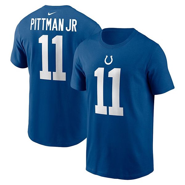 

Футболка с именем и номером игрока майкла питтмана младшего royal indianapolis colts Nike