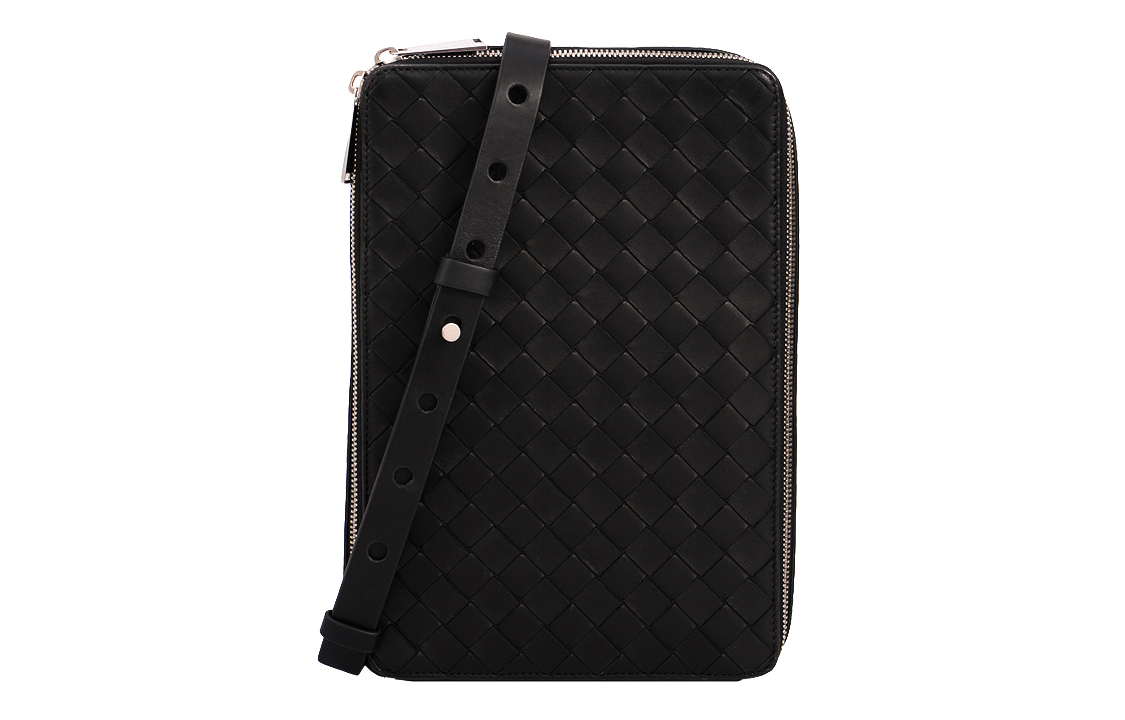 

Кожаная поясная сумка Regular мужская черная Bottega Veneta