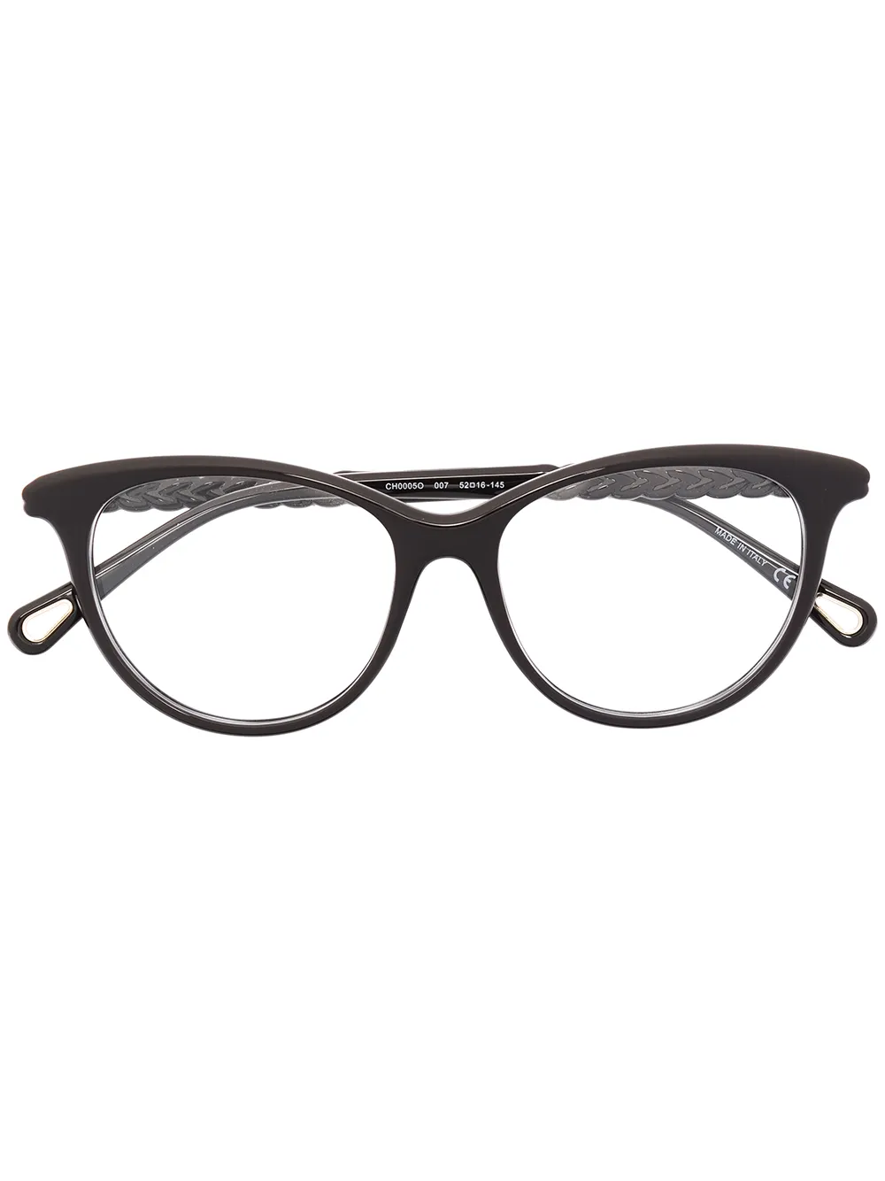 

Очки в квадратной оправе Chloé Eyewear, коричневый