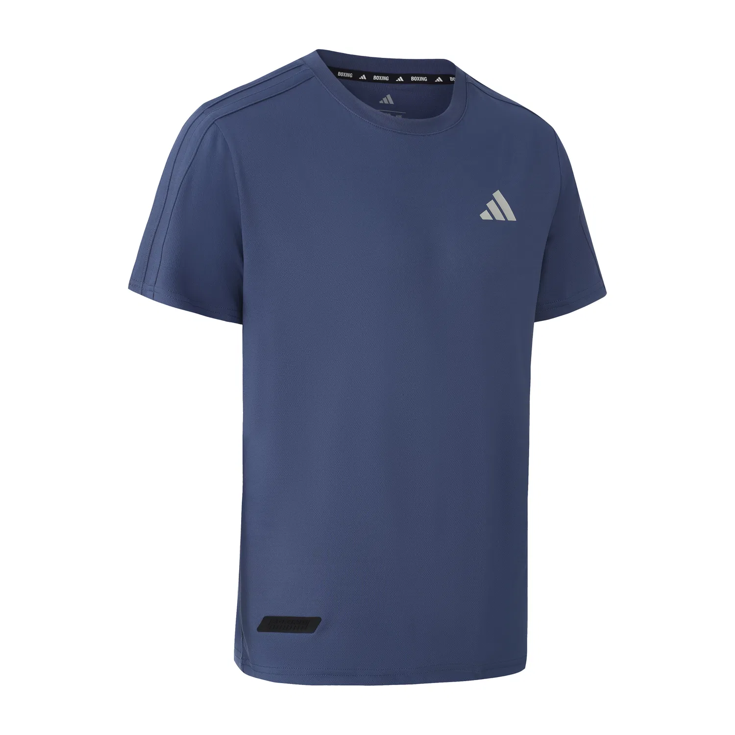Футболка Adidas с круглым вырезом синяя — фото 3