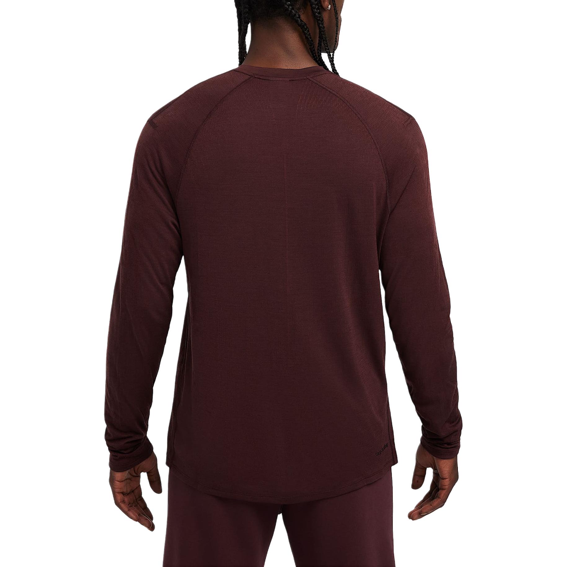 Мужская футболка A.P.S. Dri FIT Adv с длинным рукавом Nike, Burgundy Wine — фото 4