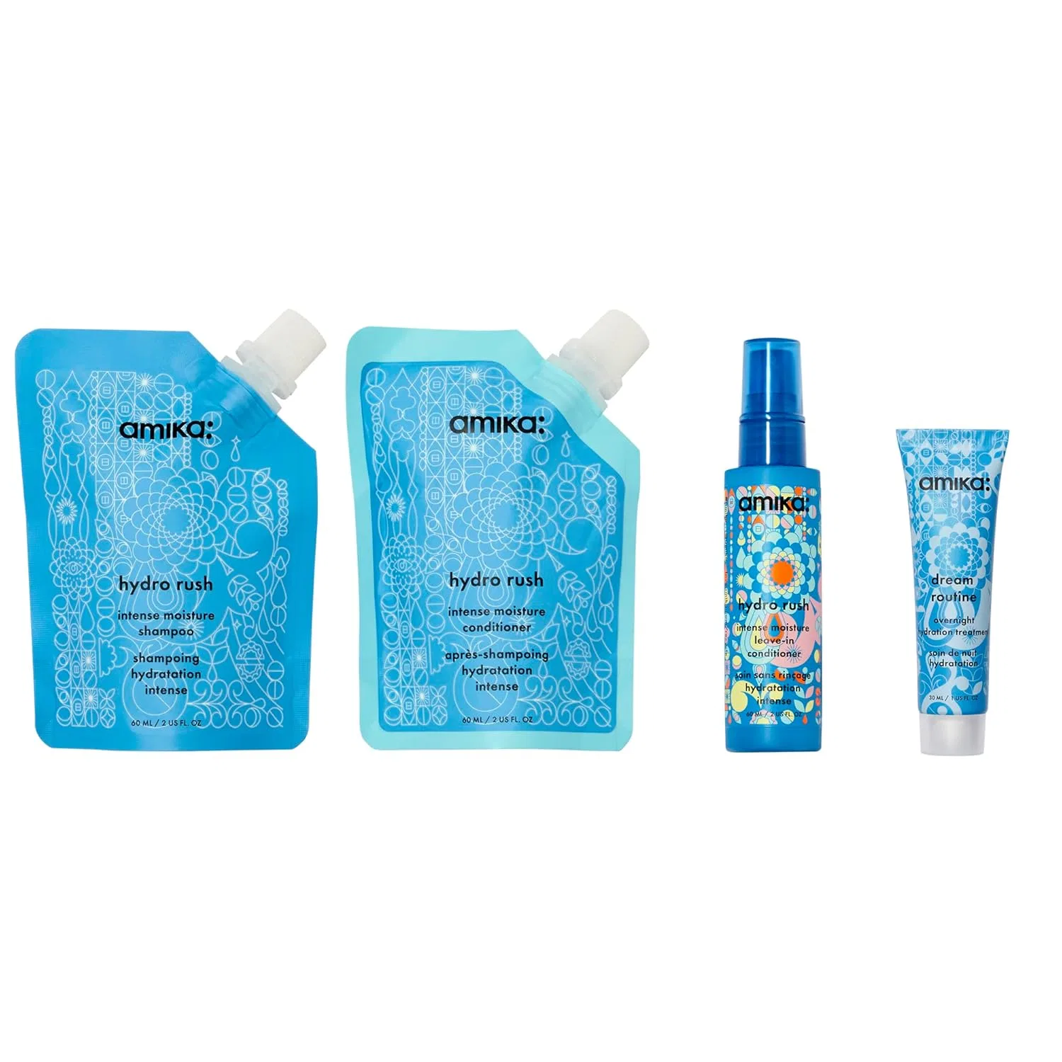 Набор для интенсивного увлажнения волос «Hydro Dream Hydration Routine Trial Set» от Amika Amika — фото 2