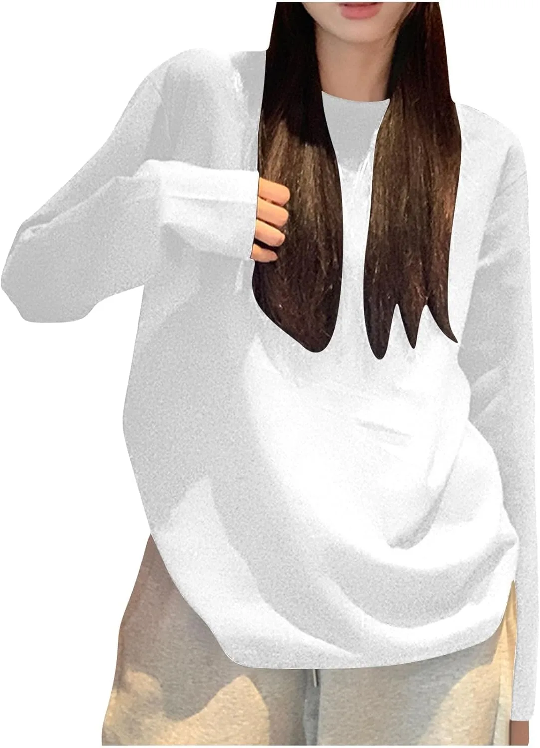 

NATHGAM женский оверсайз свитшот весенний легкий