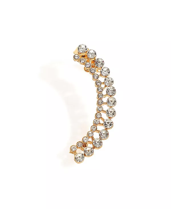 

Женские серебряные серьги-каффы с декором Sohi, silver