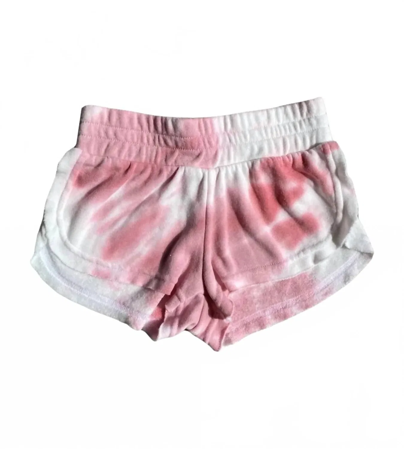 ROWDY SPROUT Детские шорты Peony Lux Terry Short розового цвета