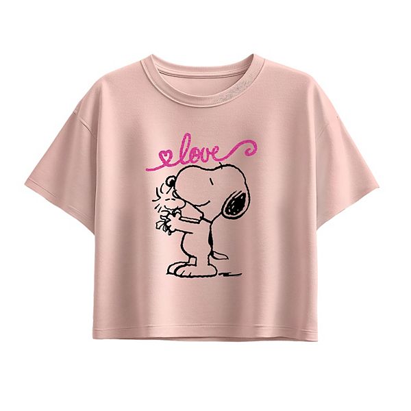 

Футболка с принтом Peanuts Snoopy Love для девочек 7-16 лет Licensed Character, Light Pink