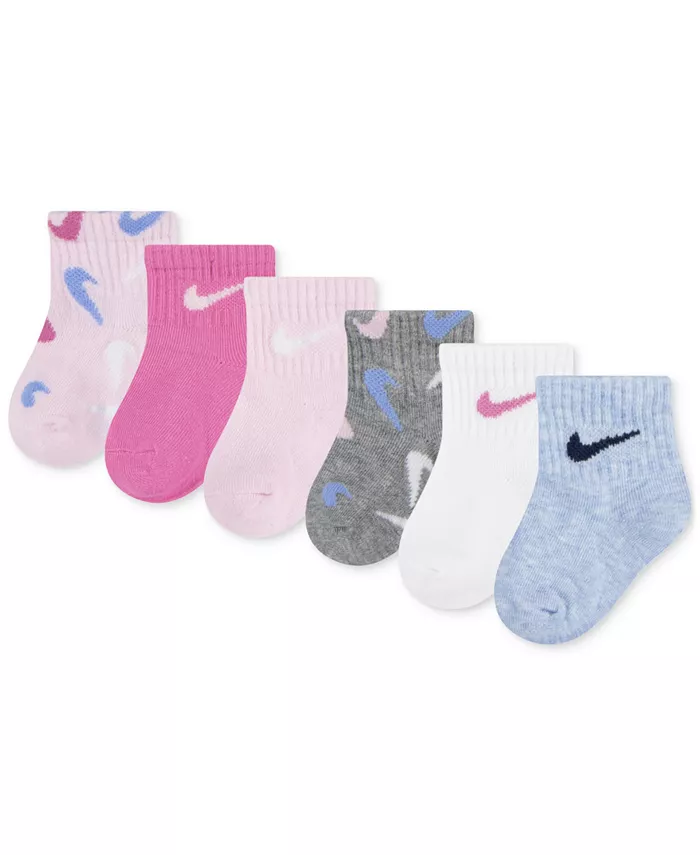 

Детские носки Baby and Toddler Swooshfetti, 6 пар Nike, розовый