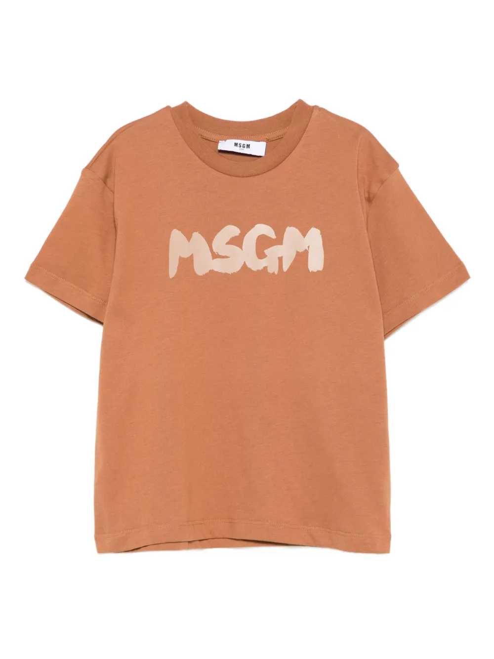 

Футболка с логотипом MSGM Kids, коричневый