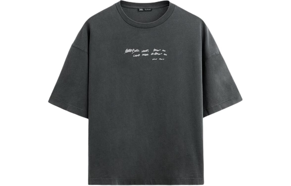 

Футболка мужская Глубокий Антрацит Zara, цвет Deep anthracite