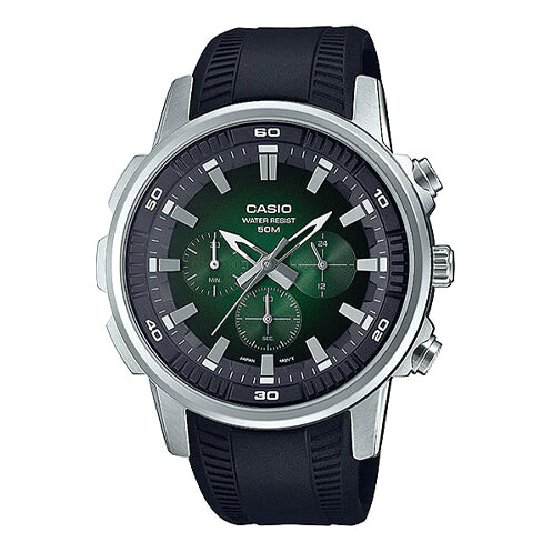 

Часы Casio Dress Classic Analog Watch 'Black Green Silver', черный