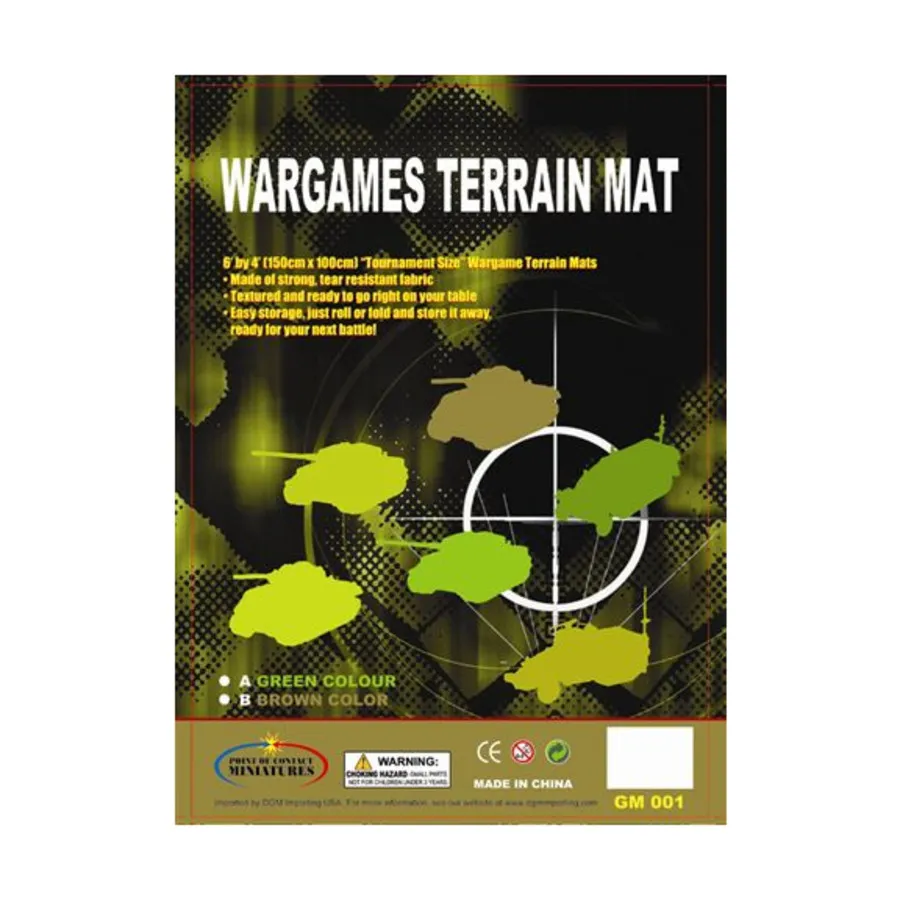 

Коврик для местности Wargames - зеленый, Miniature Carrying Cases, Terrain Mats & Other Hobby Supplies (DGM Importing)