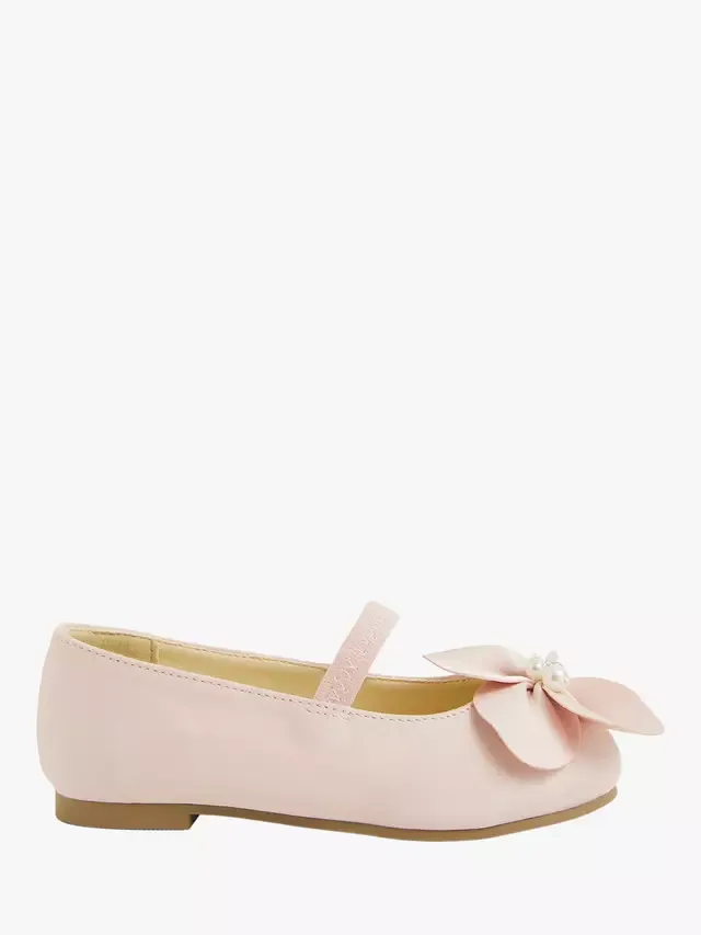 Детские балетки с аппликацией в виде цветов, розовые Angels by Accessorize