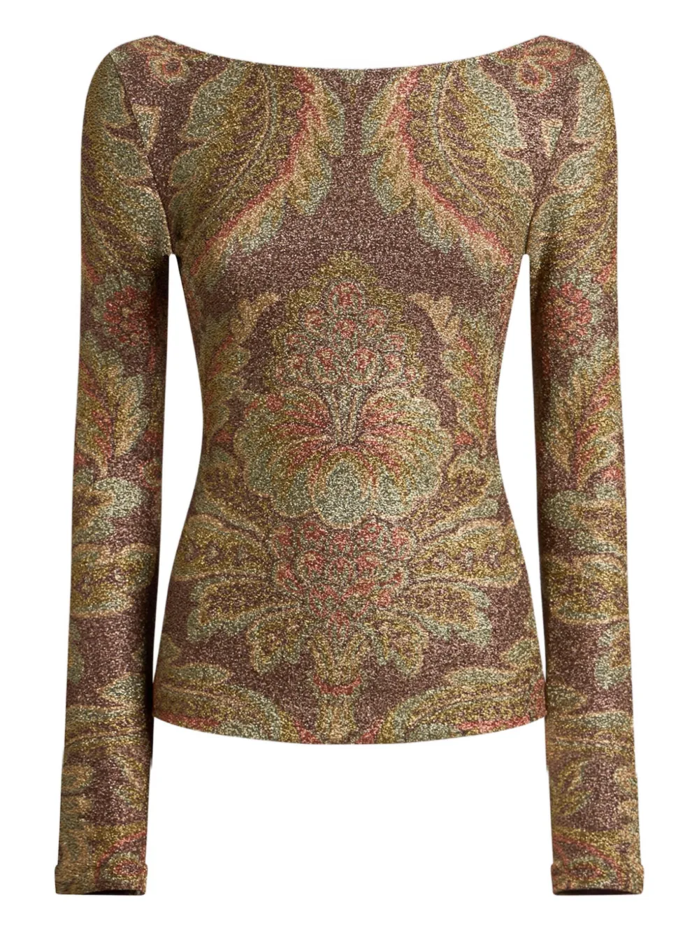 

Топ с блестками пейсли ETRO, коричневый