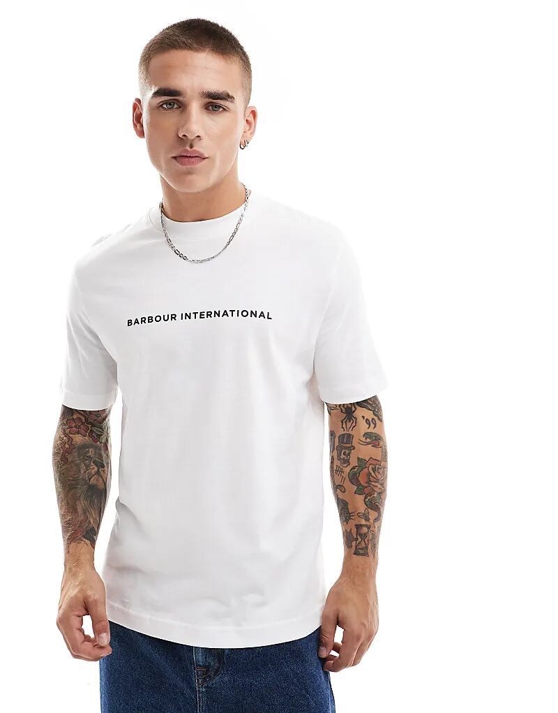 

Футболка Motored белого цвета Barbour International