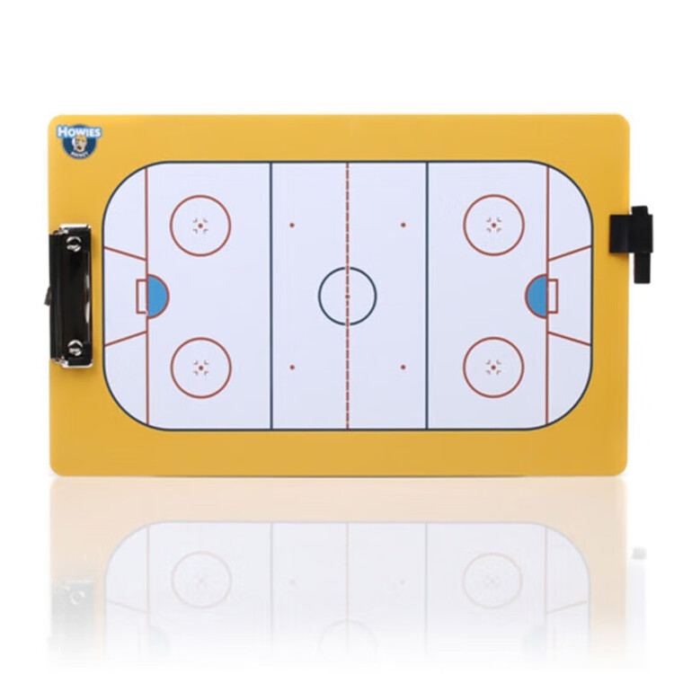 

He Jiagong Тактическая доска для хоккея с шайбой, тренерская доска для обучения, аксессуары для объяснения тактики, хоккейное оборудование, малая тактическая доска [приблизительно 22 см*40,5 см]
