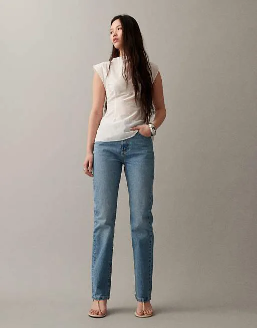 

Прямые джинсы в стиле 90-х годов ASOS DESIGN Circular Design Collection в винтажном стиле