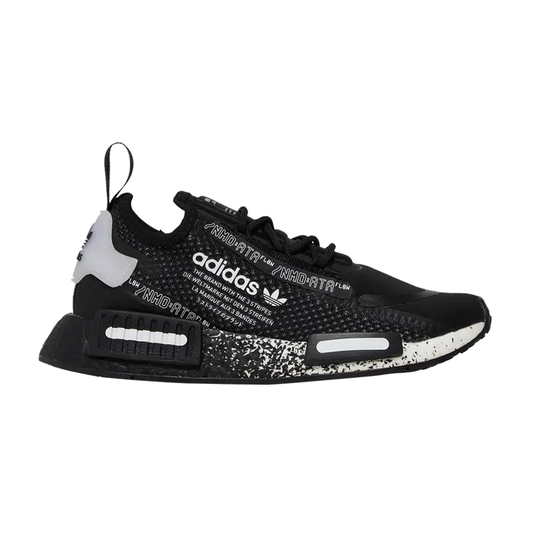 

Кроссовки adidas NMD_R1 Spectoo J 'Black White', черный